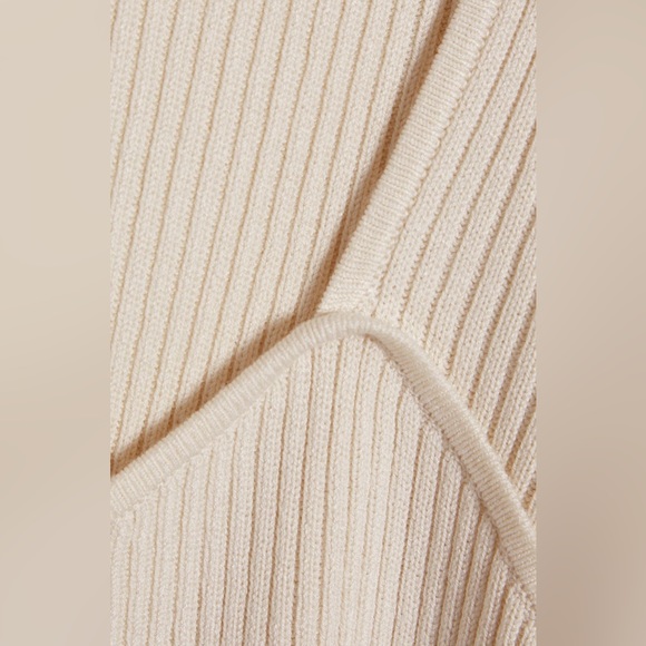 Frame Ribbed Zip Long Sleeve Top (Small) - Picture 5 of 5